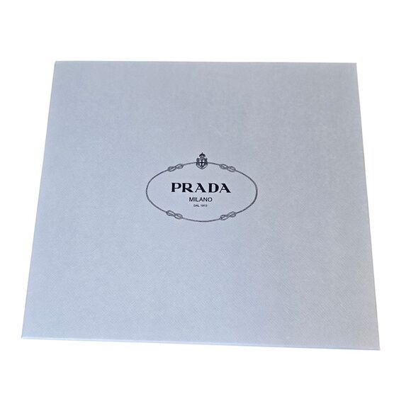 Authentic PRADA Empty Light Blue Box w Tissue Paper & Dustbags 13.75"x12"x5.25" - Picture 2 of 15